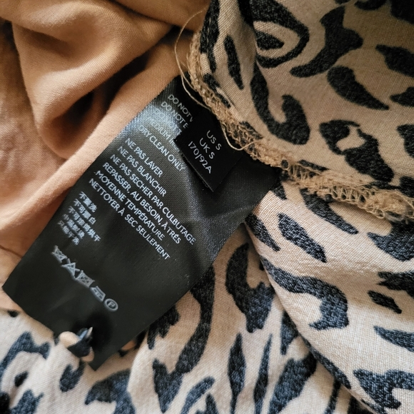 Anthropologie McKenzie Mock Neck  Leopard Print Tunic Dress Size Small - Picture 10 of 12